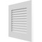 Ekena Millwork 12"W x 12"H True Fit PVC Louver Shutters Sample, Unfinished SAMPLE-TFPLVUN - alternate 3